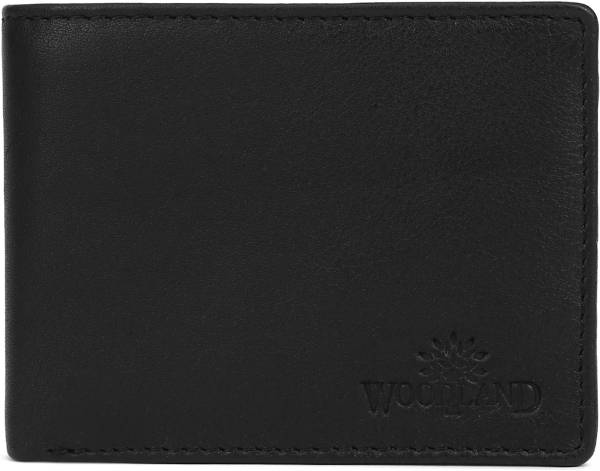 WOODLAND Men Casual Black Genuine Leather Wallet
