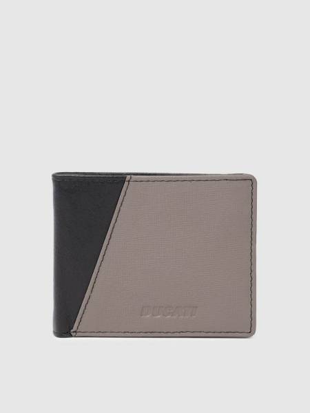 DUCATI Men Casual Black Genuine Leather Wallet