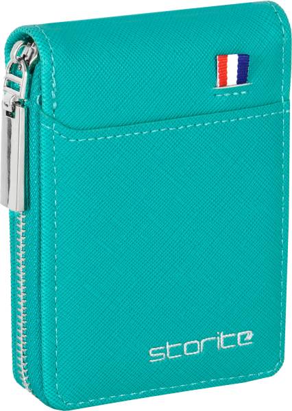 STORITE Men & Women Casual, Formal, Travel, Trendy Green Artificial Leather Card Holder