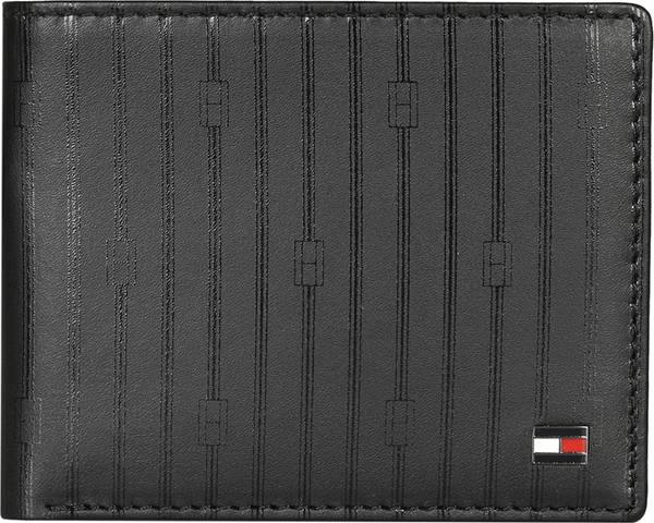 TOMMY HILFIGER Men Casual Black Genuine Leather Wallet