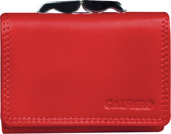 Calfnero Women Red Genuine Leather Wallet