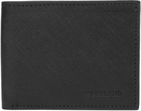 WOODLAND Men Casual Black Genuine Leather Wallet