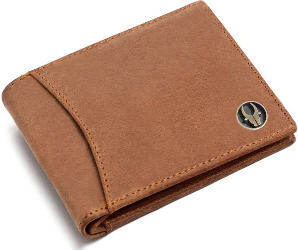 WILDHORN Men Casual Tan Genuine Leather Wallet