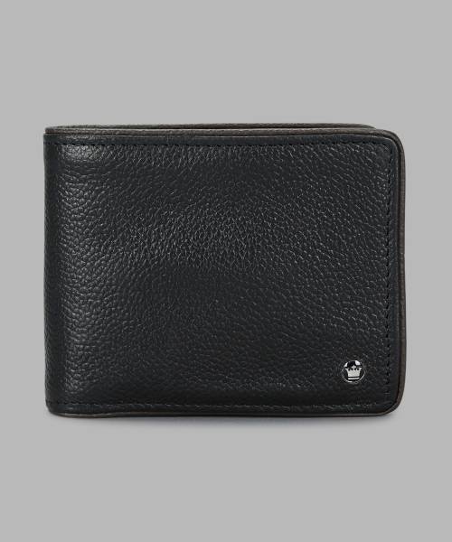 LOUIS PHILIPPE Men Black Genuine Leather Wallet