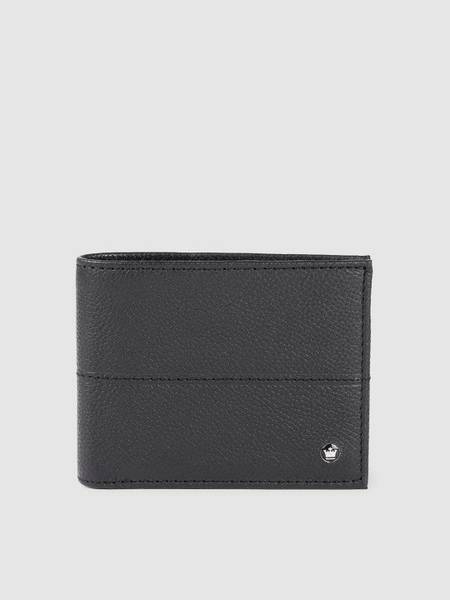 LOUIS PHILIPPE Men Black Genuine Leather Wallet
