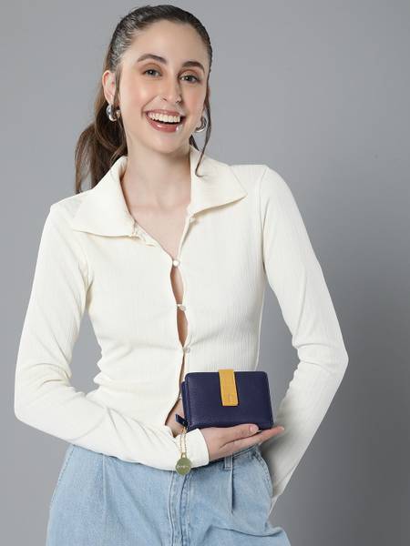 Mast & Harbour Women Blue Artificial Leather Wallet