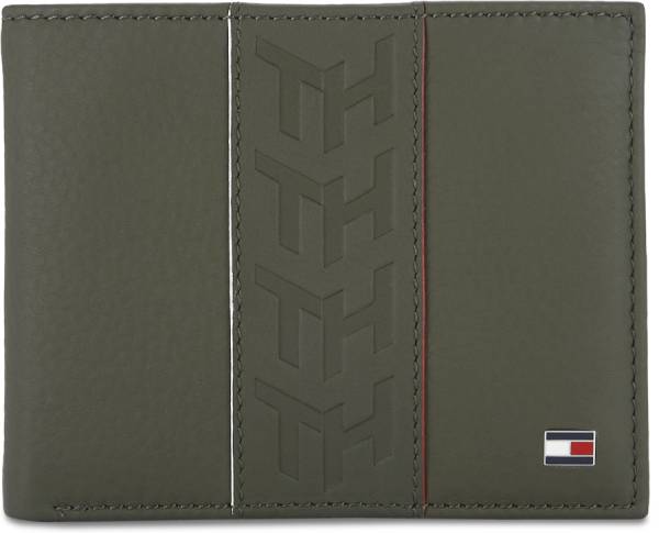 TOMMY HILFIGER Men Green Genuine Leather Wallet
