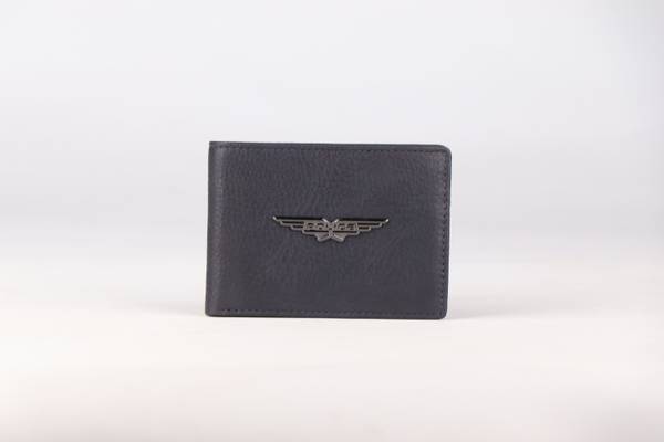 POLICE Men Formal Blue Genuine Leather Wallet