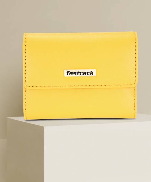 Fastrack Women Casual Yellow Artificial Leather Wallet