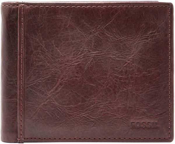 FOSSIL Men Casual Brown Genuine Leather Wallet