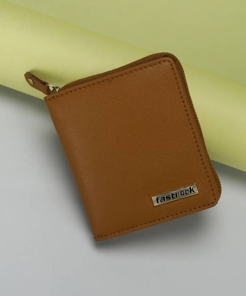 Fastrack Women Casual Tan Artificial Leather Wrist Wallet Price
