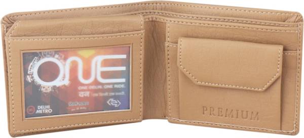 JND Men Casual Beige Artificial Leather Wallet