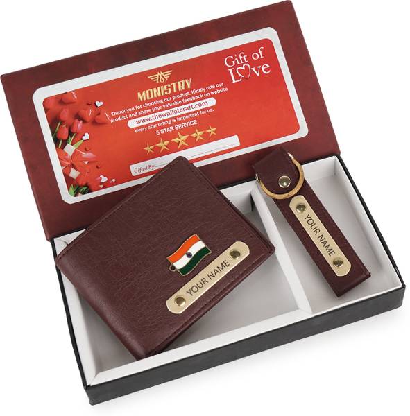 MONISTRY Men Evening/Party, Ethnic, Casual, Travel, Formal, Trendy Brown Artificial Leather Wallet