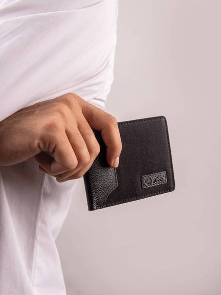 bacca bucci Men Casual Black Genuine Leather Wallet