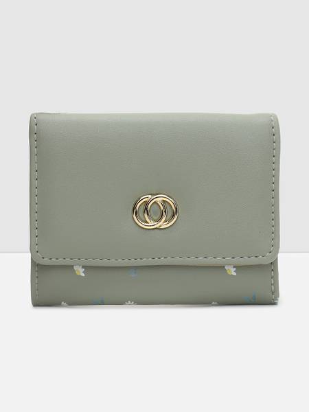 MAX Women Green Artificial Leather Wallet