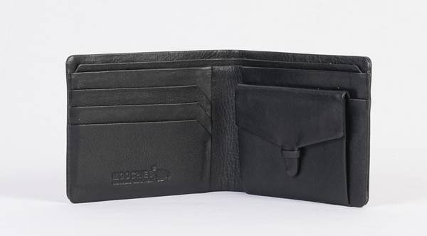 Palem Leathers Men Casual Black Genuine Leather Wallet