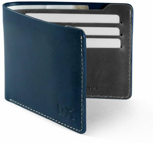 DailyObjects Men Casual Blue Genuine Leather Wallet