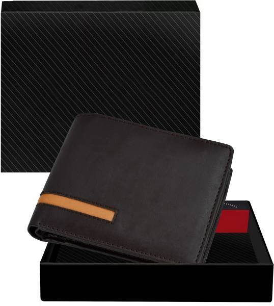 UNIVERSALBOX Men Casual, Evening/Party, Formal Brown Artificial Leather Wallet