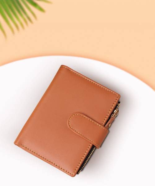 METRONAUT Women Casual, Evening/Party, Formal, Travel, Trendy Tan Artificial Leather Card Holder