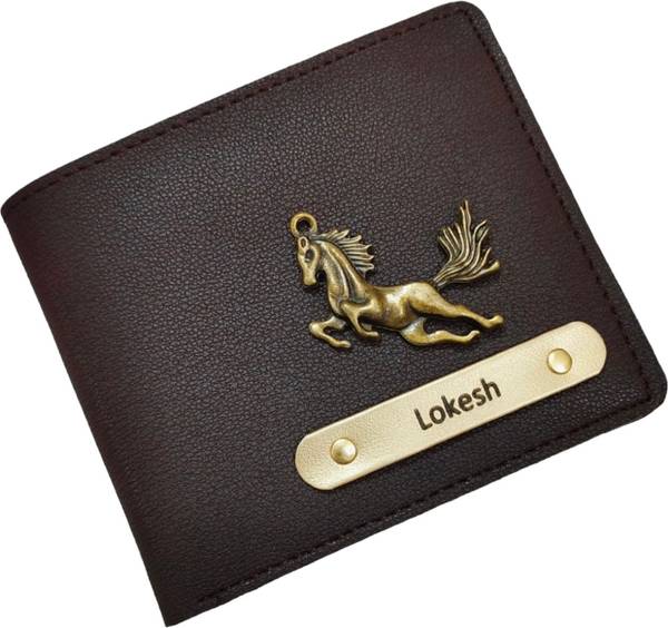 CELED Men Casual Brown Genuine Leather Wallet