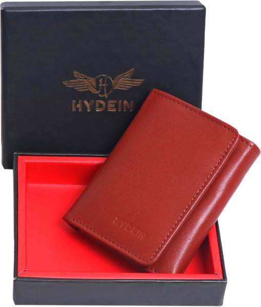 HYDEIN Men Casual, Formal, Trendy Maroon Genuine Leather Wallet