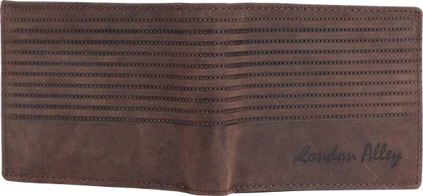 LONDON ALLEY Men Trendy Brown Genuine Leather Wallet