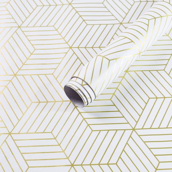 HOMEMATES Vinyl Nature Gold Wallpaper