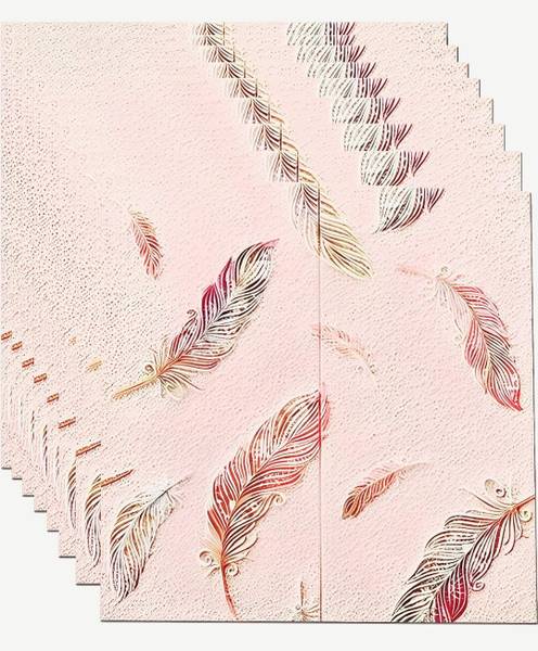 Om Akshar Decorative Pink Wallpaper