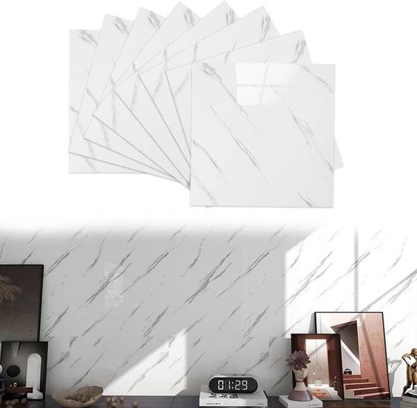OCEANSKY Decorative White Wallpaper