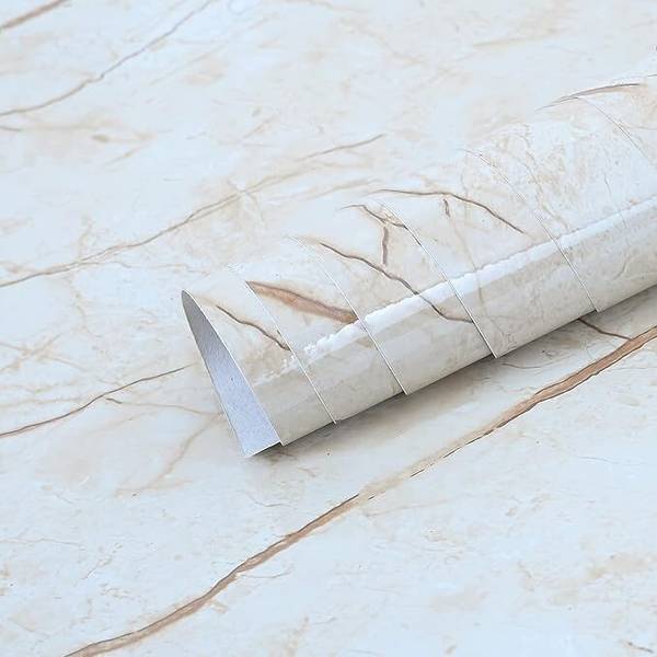 Veki Abstract Beige Wallpaper