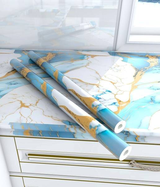 FOKRIM Decorative White, Blue Wallpaper