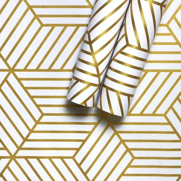 KAAF Vinyl Abstract Gold, Multicolor Wallpaper