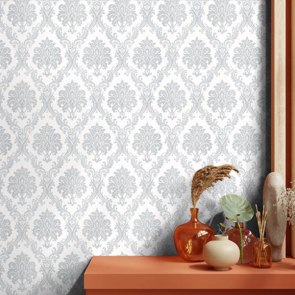 Asian Paints EzyCR8 Checkered Paradise Multi Bieg| Self Adhesive Wallpaper Abstract White Wallpaper