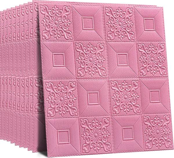 metreno Decorative Pink Wallpaper