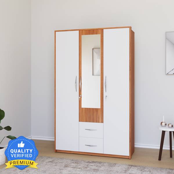 @Home by nilkamal Eternal Engineered Wood 3 Door Wardrobe
