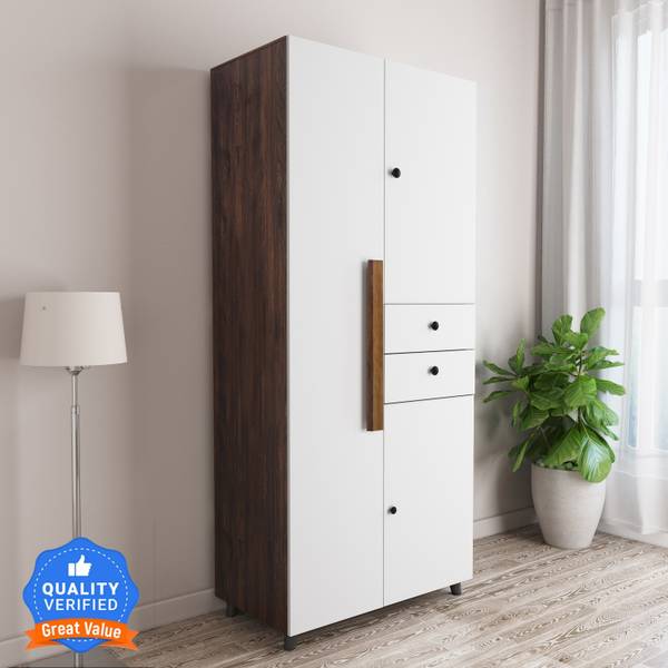 CARLTON LONDON Willy Engineered Wood 3 Door Wardrobe