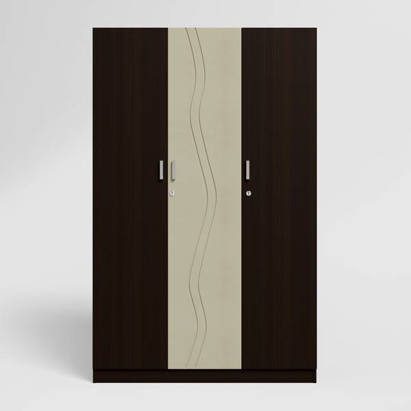 Godrej Interio Vurv Engineered Wood 3 Door Wardrobe