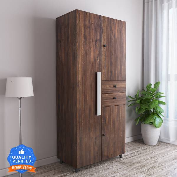 CARLTON LONDON Willy Engineered Wood 3 Door Wardrobe