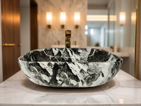 LOFINA Premium Ceramic vessel Sink Which Gives Look To your Home Table Top Wash Basin JSD 1028(L45xW32.5xH12.5Cm) Very Stylish Bathroom Luxury Ceramic...