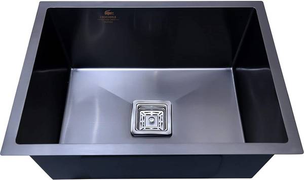 Flipkart SmartBuy (24"18"10") HANDMAD KITCHEN SINK MATT FINISH BLACK STAINLESS STEEL MATT FINISH BLACK MG_21 Vessel Sink