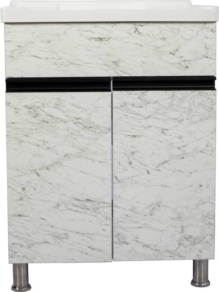 stymax HDHMR BATHROOM VANITY (STONE MARBLE PATTERN WITH BLACK G - HANDLE) VSTY0024, Table Top Basin