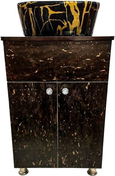 MONTAGE Washbasin Vanity Cabinet with Table Top Basin Water Resistant HDHMR Material DMS00119 Table Top Basin