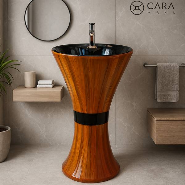 CARA MARK |pedestal wash basin|hand wash basin stand|basin| EXCLUSIVE TM SERIES'S PREMIUM GRADE QUALITY Pedestal Basin