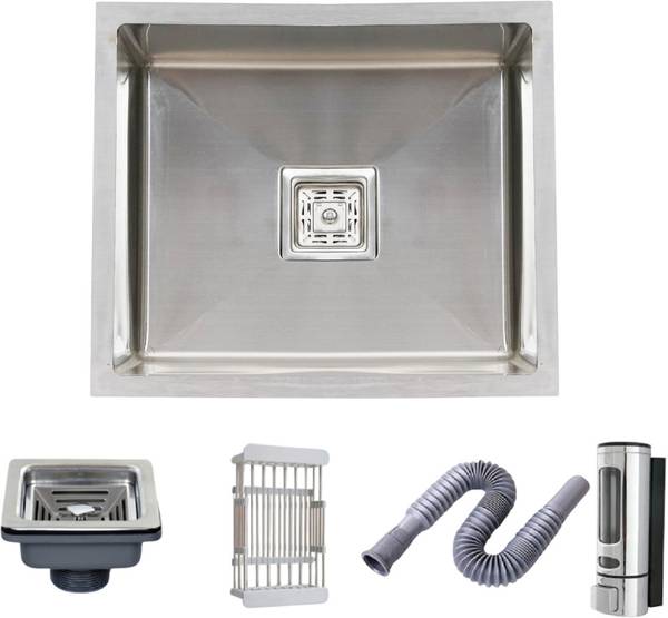 BOWLS & MORE 20" x 16" x 10" Handmade Kitchen Sink 304 Grade