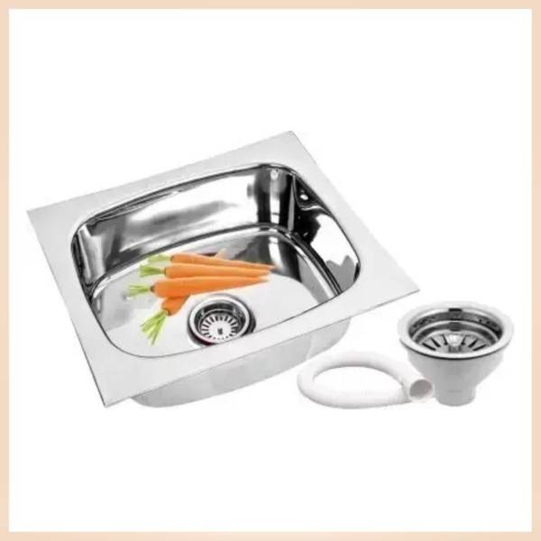 RAKRISH COLLECTION Compact Stainless Steel Sink  18"x16"x8" Glossy Compact Stainless Steel Sink  18"x16"x8" Glossy Vessel Sink