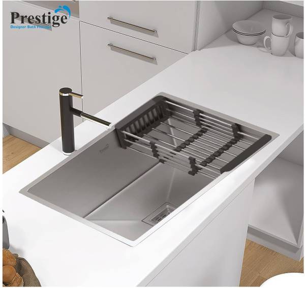Prestige (24"X18"X10") Stainless steel 'Square Bowl' Handmade kitchen sink Vessel Sink