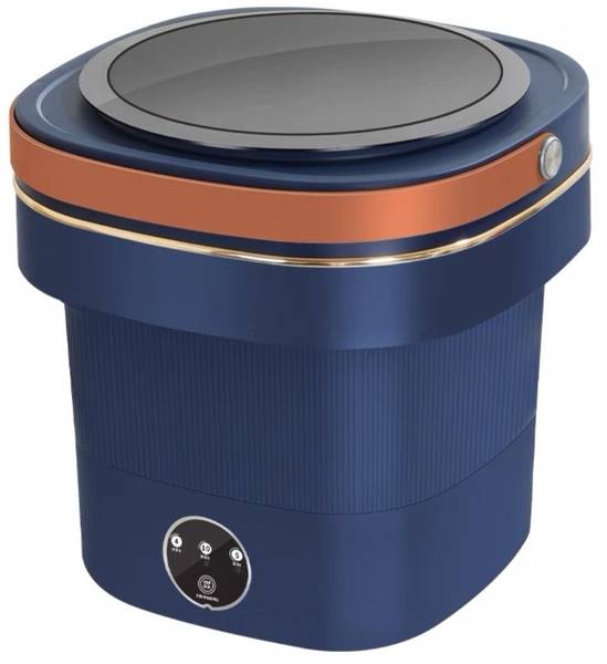 lukzer Mini Portable Folding Washing Machine Cloth Washer Spin Dryer Bucket Washing Machine Door Hinge