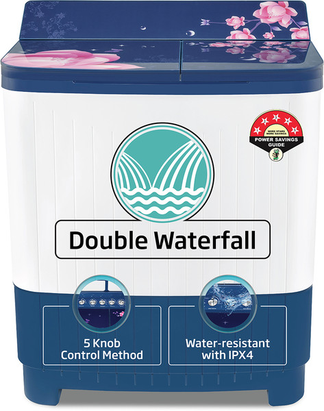 Voltas Beko 8.5 kg Semi Automatic Top Load Washing Machine Blue, White