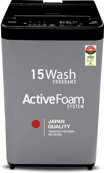 Panasonic 7 kg Fully Automatic Top Load Washing Machine with In-built Heater Grey