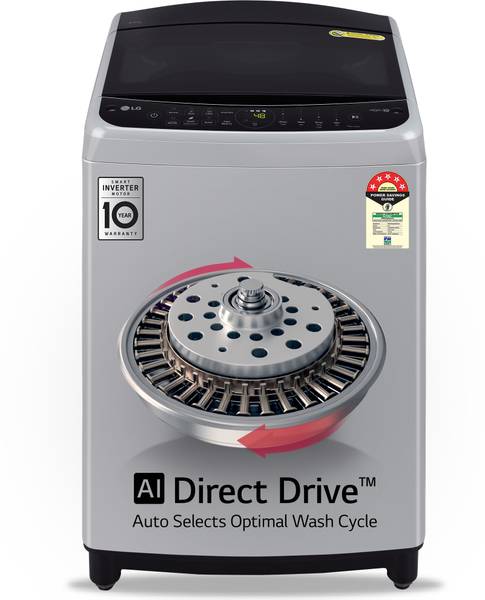 LG 9 kg Fully Automatic Top Load Washing Machine Silver